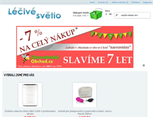 Tablet Screenshot of lecivesvetlo.cz